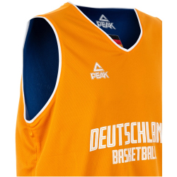 PEAK Deutschland wendbares Basketballtrikot-Set 25037 - orange/blue M