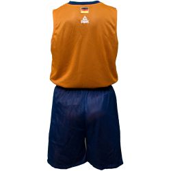 PEAK Deutschland wendbares Basketballtrikot-Set 20351 - blau/orange L