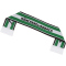 PUMA Borussia M&ouml;nchengladbach Essentials Schal 01 - PUMA white/archive green