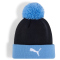 PUMA Manchester City FC Essentials Pom Pom Beanie 03 - PUMA navy/team light blue
