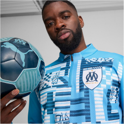 PUMA Olympique Marseille 1/4-Zip Aufw&auml;rm-Sweatshirt...