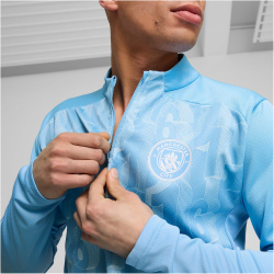 PUMA Manchester City FC 1/4-Zip Aufw&auml;rm-Sweatshirt...