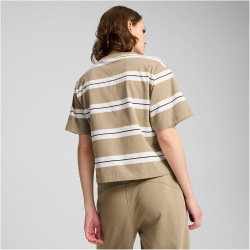 PUMA Squad Striped T-Shirt Damen