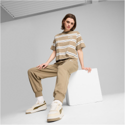 PUMA Squad Striped T-Shirt Damen