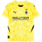 PUMA Borussia Mönchengladbach kurzarm Torwarttrikot 2024/25 mit Sponsor Kinder 35 - yellow blaze/pelé yellow 128