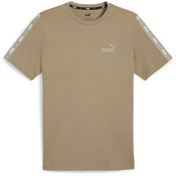 PUMA Ess+ Metallic Tape T-Shirt Herren 68 - oak branch S