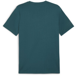 PUMA Ess+ Metallic Tape T-Shirt Herren 08 - cold green S