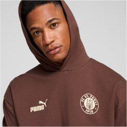 PUMA FC St. Pauli ftblCulture+ Hoodie Herren 09 - espresso brown/sugared almond S