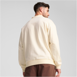 PUMA FC St. Pauli ftblCulture+ Trainings-Sweatshirt Herren 08 - sugared almond/espresso brown S