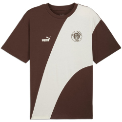 PUMA FC St. Pauli ftblCulture+ T-Shirt Herren 09 - espresso brown/sugared almond XXL