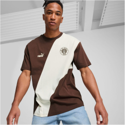 PUMA FC St. Pauli ftblCulture+ T-Shirt Herren 09 - espresso brown/sugared almond XXL