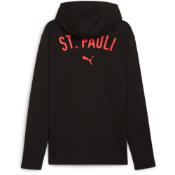 PUMA FC St. Pauli Casuals Kapuzenjacke Herren 07 - PUMA black/PUMA red S