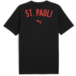 PUMA FC St. Pauli Casuals T-Shirt Herren 07 - PUMA black/PUMA red L