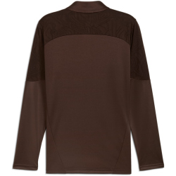 PUMA FC St. Pauli 1/4-Zip Trainings-Top Herren 05 - dark chocolate/puma red L
