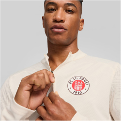 PUMA FC St. Pauli 1/4-Zip Trainings-Top Herren 04 - sugared almond/puma red M
