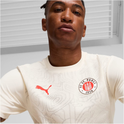 PUMA FC St. Pauli Trainingsshirt Herren 04 - sugared almond/puma red M