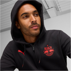 PUMA FC Red Bull Salzburg Essentials Fleece Kapuzenjacke Herren 20 - PUMA black S