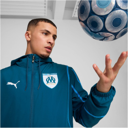 PUMA Olympique Marseille Woven Aufw&auml;rmjacke Herren 22 - ocean tropic/bleu azur S