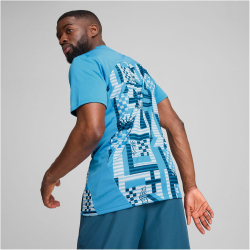 PUMA Olympique Marseille Aufw&auml;rmtrikot 2024/25 Herren 23 - bleu azur/ocean tropic S