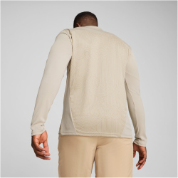PUMA AC Mailand 1/4-Zip Aufw&auml;rm-Top Herren 19 - putty/prairie tan S