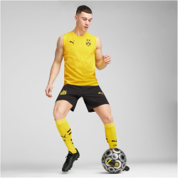 PUMA BVB Borussia Dortmund Pro &auml;rmelloses Trainingsshirt Herren 01 - faster yellow/puma black M