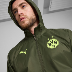 PUMA BVB Borussia Dortmund Training Allwetterjacke Herren 12 - myrtle/yellow alert S