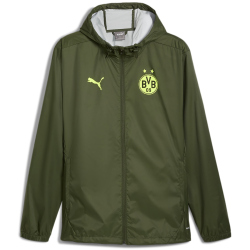 PUMA BVB Borussia Dortmund Training Allwetterjacke Herren 12 - myrtle/yellow alert XL