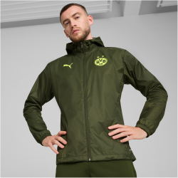 PUMA BVB Borussia Dortmund Training Allwetterjacke Herren 12 - myrtle/yellow alert XL