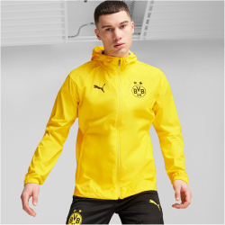 PUMA BVB Borussia Dortmund Training Allwetterjacke Herren 01 - faster yellow/puma black XL
