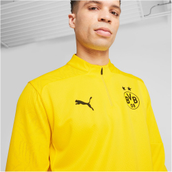 PUMA BVB Borussia Dortmund 1/4-Zip Trainings-Top Herren 01 - faster yellow/puma black L