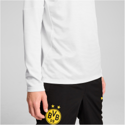 PUMA BVB Borussia Dortmund 1/4-Zip Aufw&auml;rm-Sweatshirt Herren 03 - PUMA white S