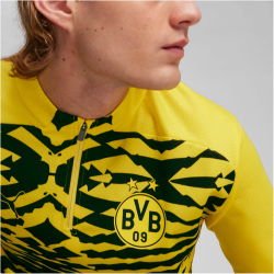PUMA BVB Borussia Dortmund 1/4-Zip Aufw&auml;rm-Sweatshirt Herren 01 - faster yellow/puma black M