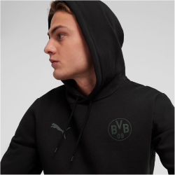 PUMA BVB Borussia Dortmund Essentials Fleece Hoodie Herren 10 - PUMA black/shadow gray S