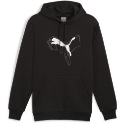 PUMA Essentials+ Logo Lab Cat Fleece Hoodie Herren 01 - PUMA black XXL