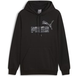 PUMA Essentials+ Camo Fleece Hoodie Herren 01 - PUMA black M