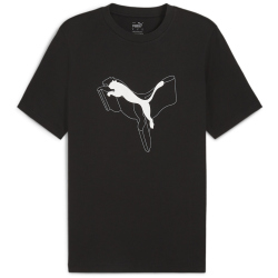 PUMA Essentials+ Logo Lab Cat T-Shirt Herren 01 - PUMA black M