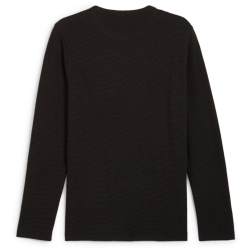 PUMA Essentials Elevated Waffle Langarmshirt Herren 01 - PUMA black M