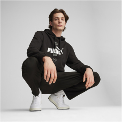 PUMA Power Graphic Fleece Hoodie Herren 01 - PUMA black L