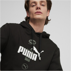 PUMA Power Graphic Fleece Hoodie Herren 01 - PUMA black XXL