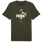 PUMA Power Graphic T-Shirt Herren 70 - dark olive S