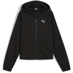 PUMA Motion Fleece Kapuzenjacke Damen 01 - PUMA black XS