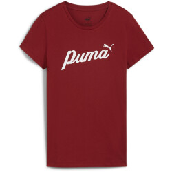 PUMA Essentials+ Script T-Shirt Damen 13 - intense red S