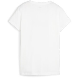 PUMA Essentials+ Script T-Shirt Damen 02 - PUMA white S