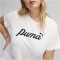 PUMA Essentials+ Script T-Shirt Damen 02 - PUMA white S