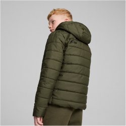 PUMA ESS Hooded Winterjacke Jungen 70 - dark olive 110