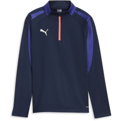 PUMA IndividualLIGA 1/4-Zip Trainings-Top Kinder 01 - club navy 128