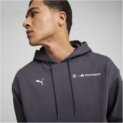 PUMA BMW M Motorsport Essentials+ Fleece Hoodie Herren 06 - galactic gray M