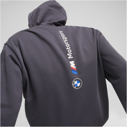 PUMA BMW M Motorsport Essentials+ Fleece Hoodie Herren 06 - galactic gray L