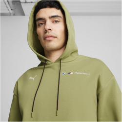 PUMA BMW M Motorsport Essentials+ Fleece Hoodie Herren 05 - calming green S