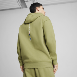 PUMA BMW M Motorsport Essentials+ Fleece Hoodie Herren 05 - calming green XXL